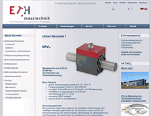 Tablet Screenshot of eth-messtechnik.de